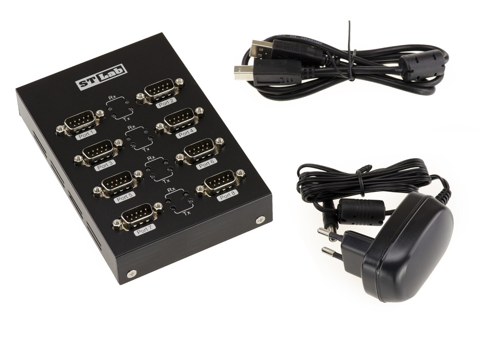 Convertitore RS232 A USB 8 Porte Indipendente - Industriale Montabile su Rack