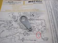 LEVA COMANDO FRENO CONTROPEDALE MOTOBI BENELLI 48 cc. 3 MARCE G7076 EP718