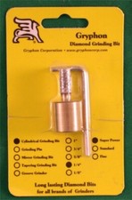 1/4" COARSE Diamond Bit for Stained Glass Grinder Super Power Gryphon