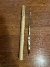 Vintage Alcohol Hydrometer Meter Distilling Tester Scale W/ Wooden Case Germany