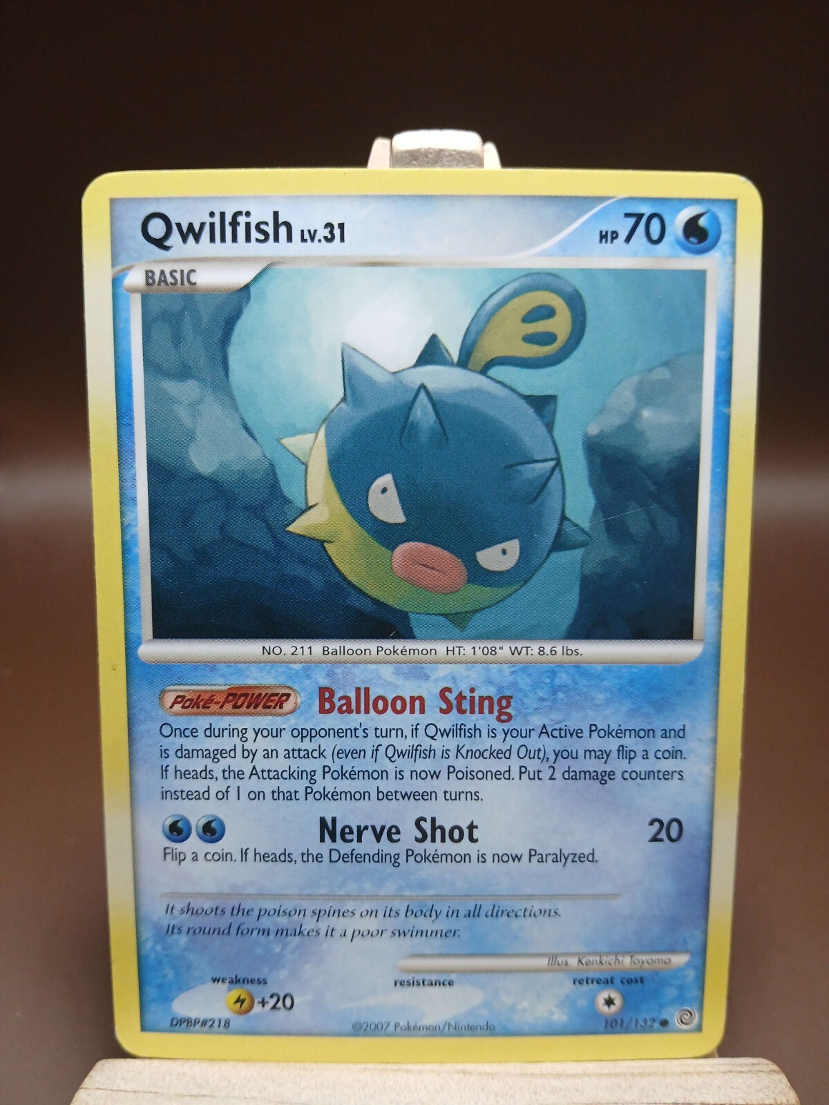 Pokemon Card MP - Diamond Pearl Secret Wonders - Qwilfish - 101/132 - Common