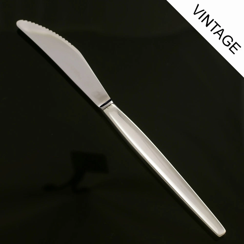 Georg Jensen Silver Dinner Knife, Serrated - Cypress