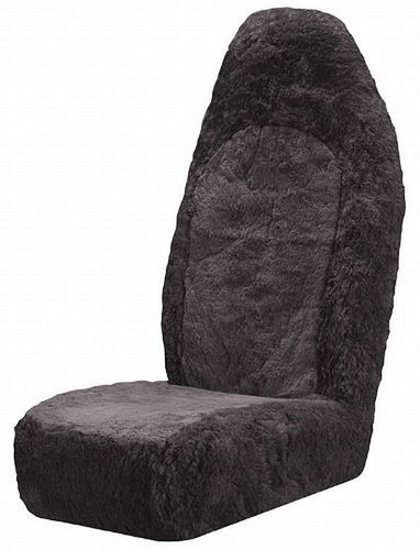 Silver-Color-Sheepskin-Bucket-Seat-Cover-Fabric-Superfit-Flap-Wrinkle-Free