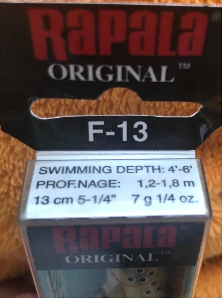 Neuer Original Rapala F-13 F13 TR Brown Trout - Bild 3 von 3