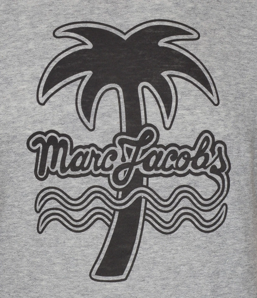 Marc Jacobs Men's Grey Palm Tree Print Crewneck T-Shirt - Gray - M - Image 4 of 4