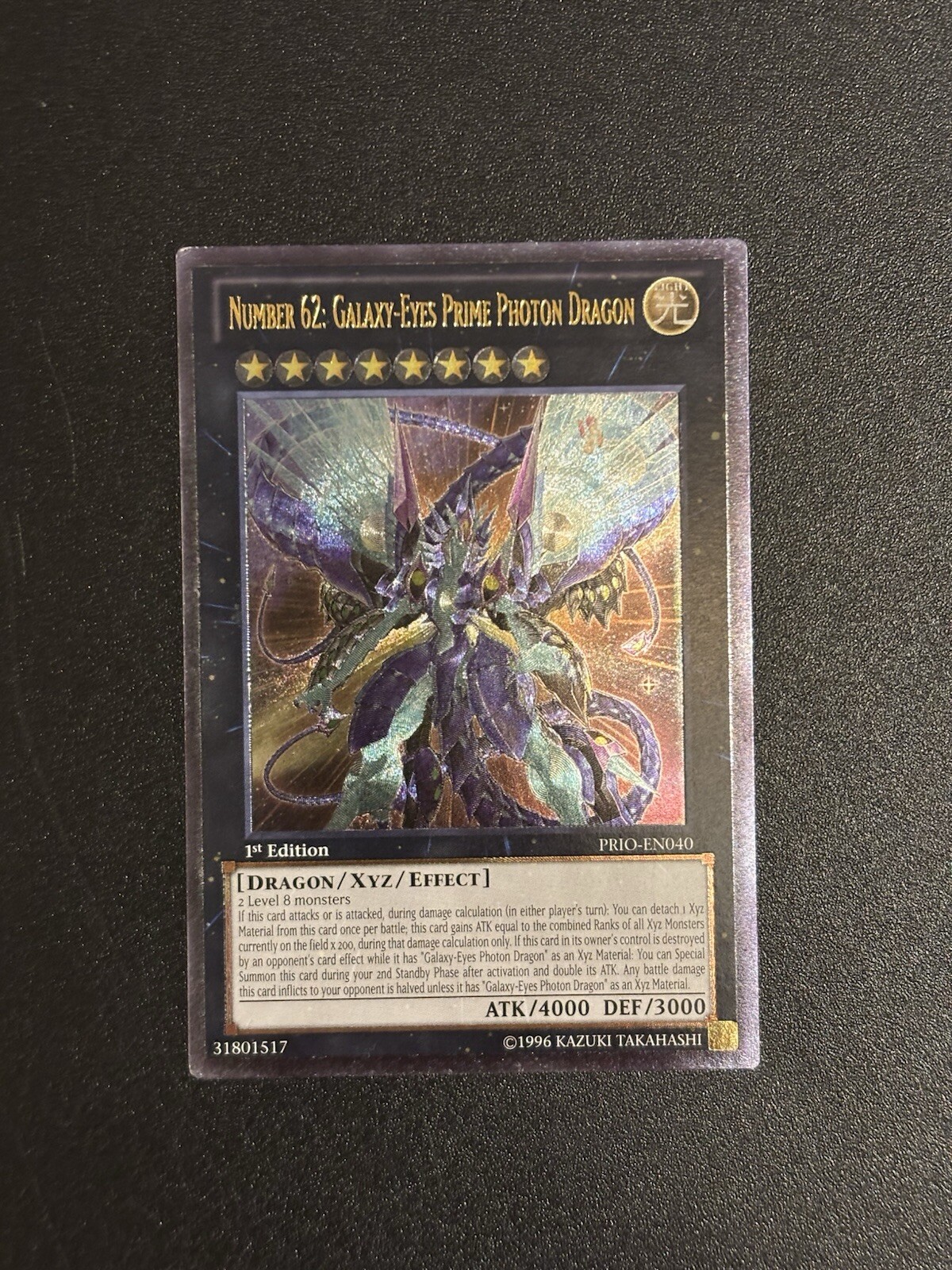 Yu-Gi-Oh Number 62 Galaxy-Eyes Prime Photon Dragon Ultimate Rare PRIO English