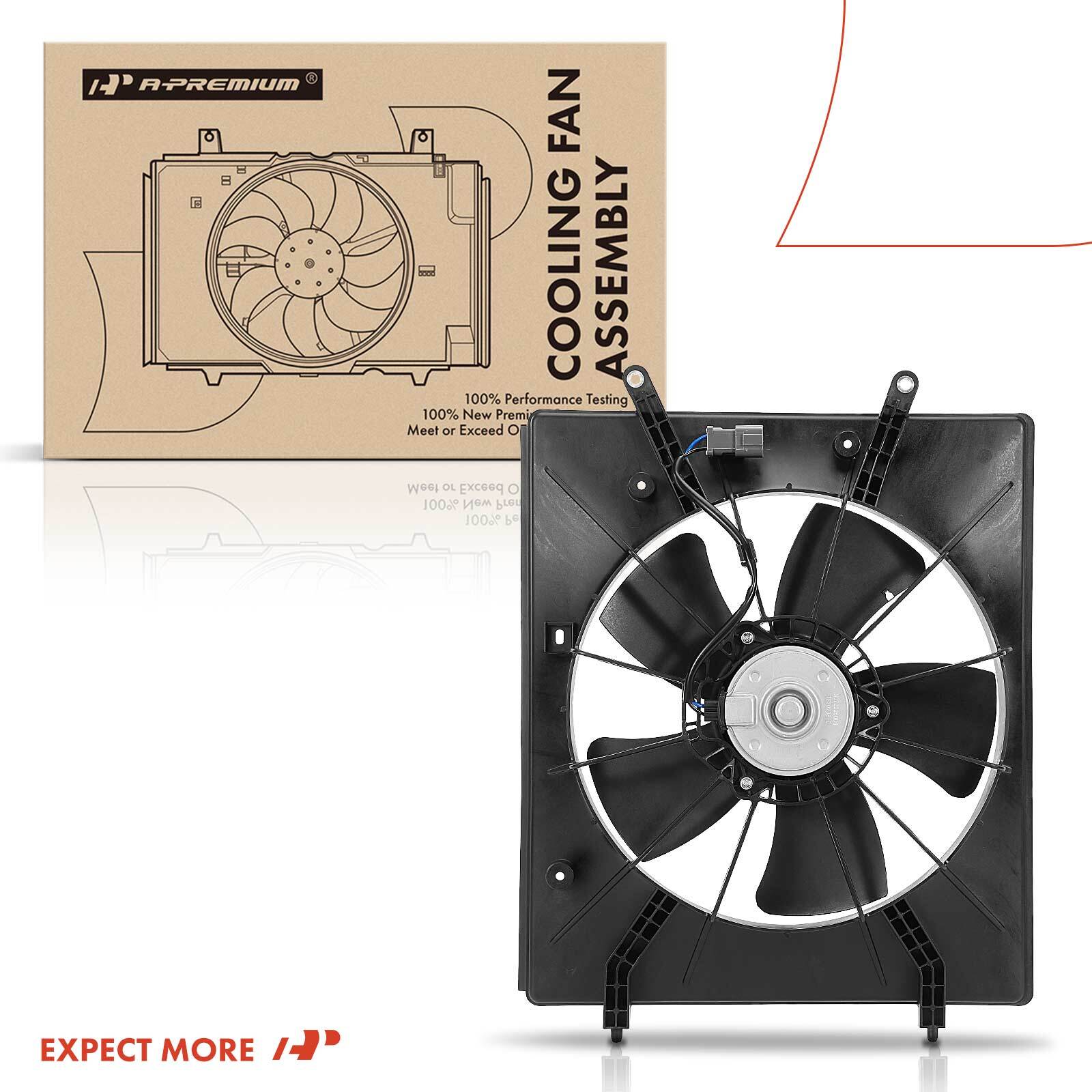 Apremium Radiator Fan A-Premium Cooling Fan Assembly w/ Shroud for Honda Pilot 03-04 Acura ...