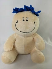 Mop Toppers Plush Baby Doll Blue Yarn Hair 7 Inch Prime Line Stuffed Animal Toy