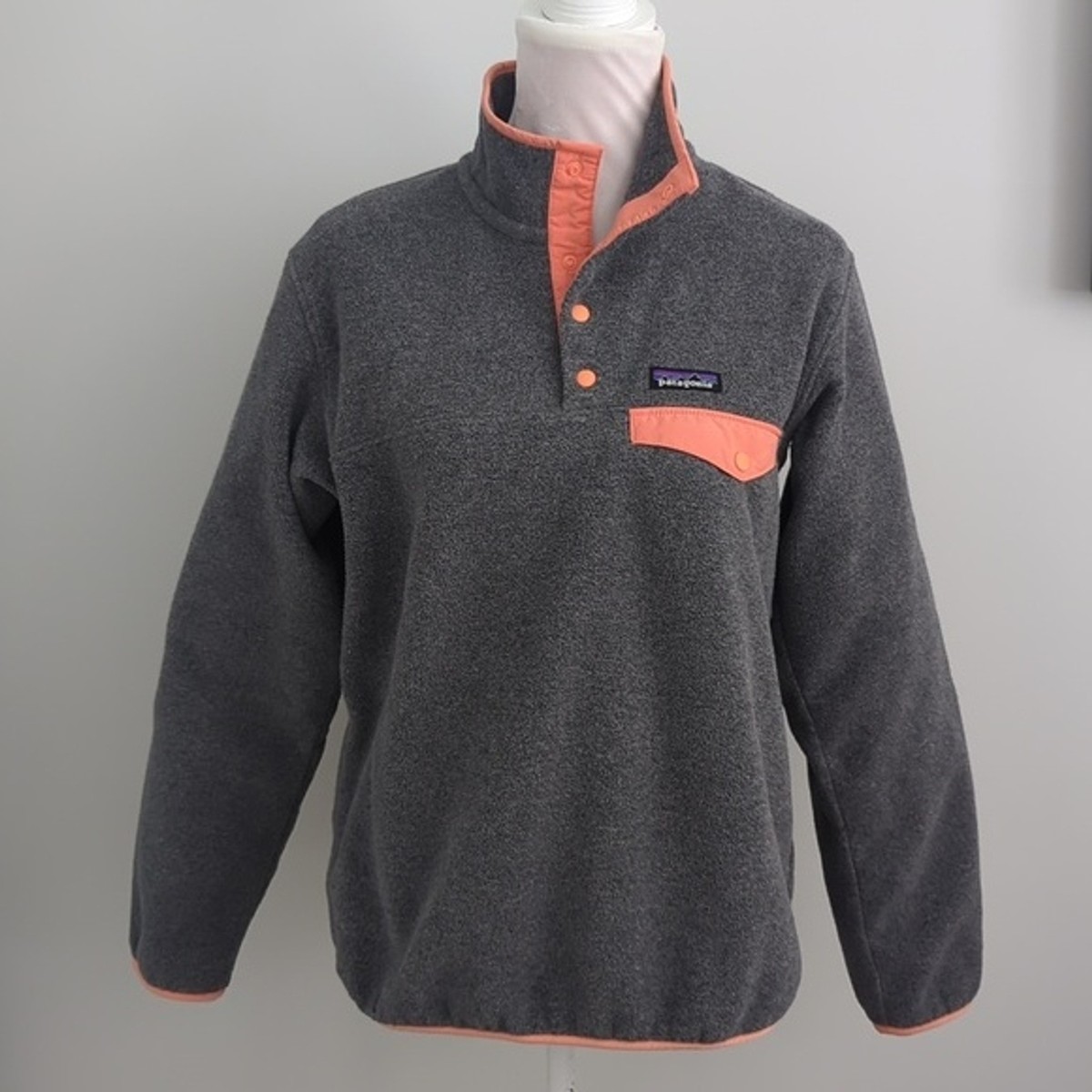 トップス patagonia Fleece SYNCHILLA Snap-T gray Patagonia Synchilla Fleece Snap T Fleece Pullover Lightweight Grey