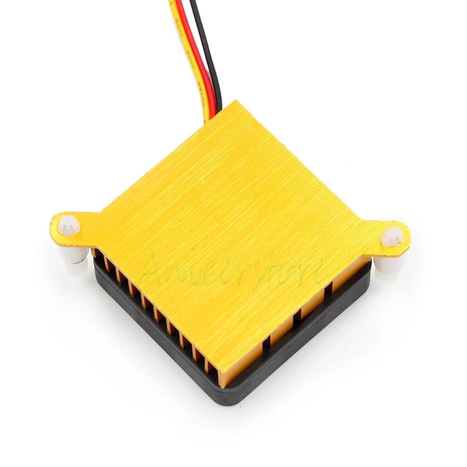 Aluminium Heatsink Fin Cooler w/ 40mm Fan For PC Northbridge Chipset Cooling - Image 2 of 4
