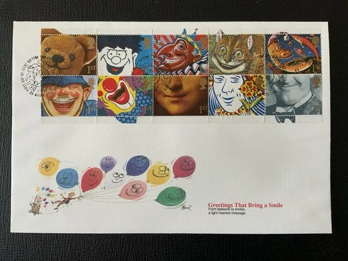 Great Britain 1991 #1373a Famous Smiles - Fleetwood FDC