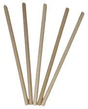 1/2 Inch Wooden Dowel Rods .5 Inches Thick by 12 Tall Unfinished Hardwood (20)