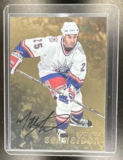 1998-99 In The Game Be a Player Mathieu Schneider Gold Auto