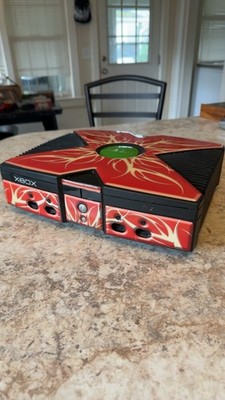 Microsoft Xbox Original Home Console Red/Black Custom Shell with Xbox Logo