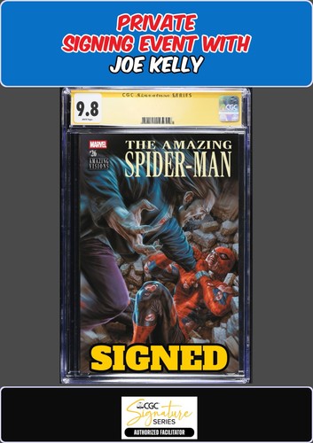 AMAZING SPIDER-MAN #26 LEE BERMEJO CGC SS JOE KELLY SIGNED PRESALE