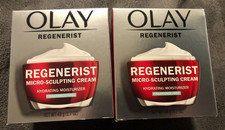New Lot Of 2 Olay Micro-Sculpting Cream Hydrating Moisturizer 1.7oz x2 Firm Skin