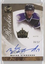 2008-09 Upper Deck The Cup Gold Rainbow Rookie 26/57 Wayne Simmonds #65 Auto 1p0