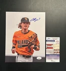 Carson Benge Autographed Signed Photo 8x10 New York Mets Baseball JSA Cert