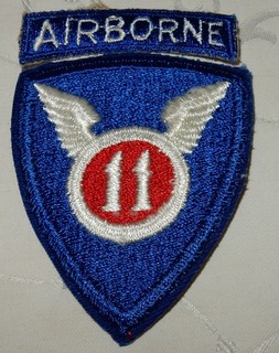 US 11th AIRBORNE DIVISION UNITED STATES PATCH USA MILITARY BADGE SEPARATE TAB