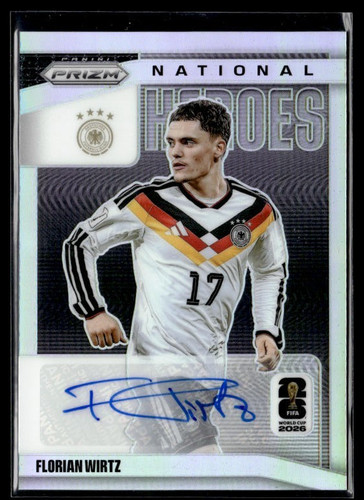 2026 Panini Prizm World Cup Florian Wirtz National Heroes Silver Auto 154/199
