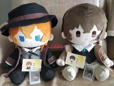 Anime Bungo Stray Dogs Dazai Osamu Plush Doll Dress Up 40cm Soft Stuffed Toys