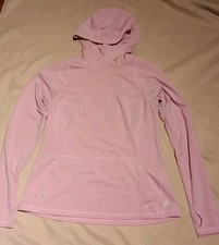 FILA Sport Lightweight Pink Large Hooded Longsleeve Shirt With Thumb Holes