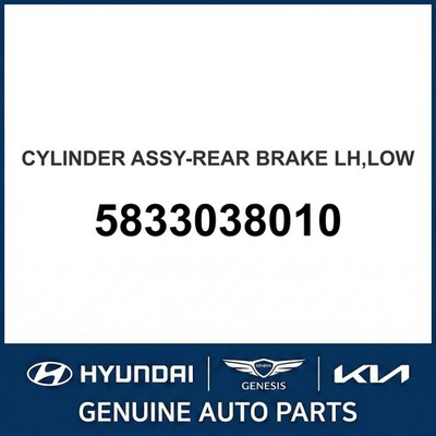 2000-2005 Kia Optima Zylinderbaugruppe - Bremse hinten niedrig OEM neu 583303...