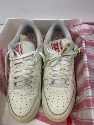 Nike Air Force 1 07 Low Premium EMB AF1 Popcorn Retro Sneaker CW2919-100 Sz 10