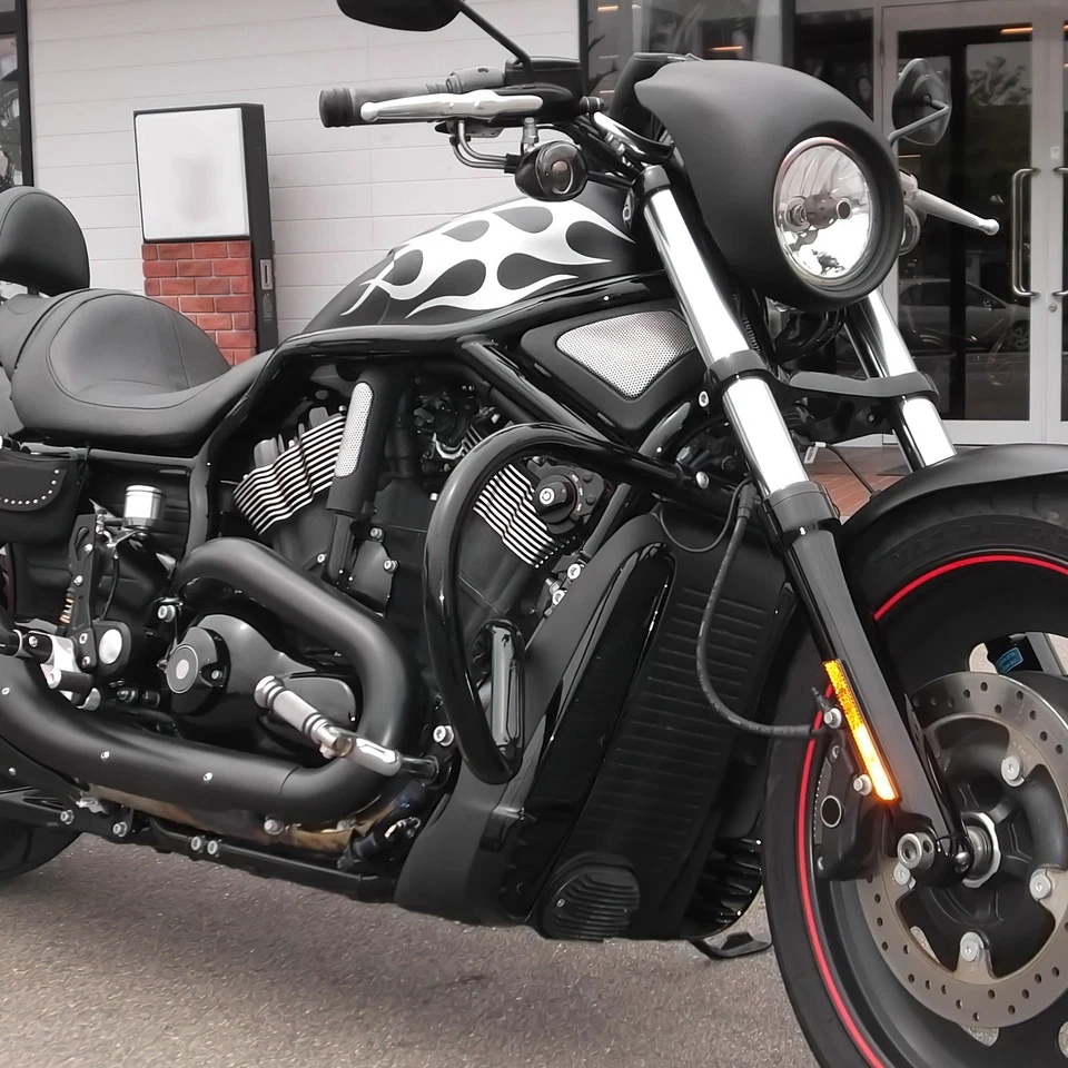 Protector de motor de 1,25" barra de choque de carretera apta para Harley Night ROD VRSCD 2006-2008 Foto 3 de 4