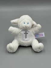 Mary Meyer Baby Lamb Soft Plush Rattle Cross On Tummy Small 6 Stuffed Animal
