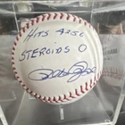Pete Rose Rawlings MLB Baseball Autographed 'Hits 4256 Steroids 0' WPP465105