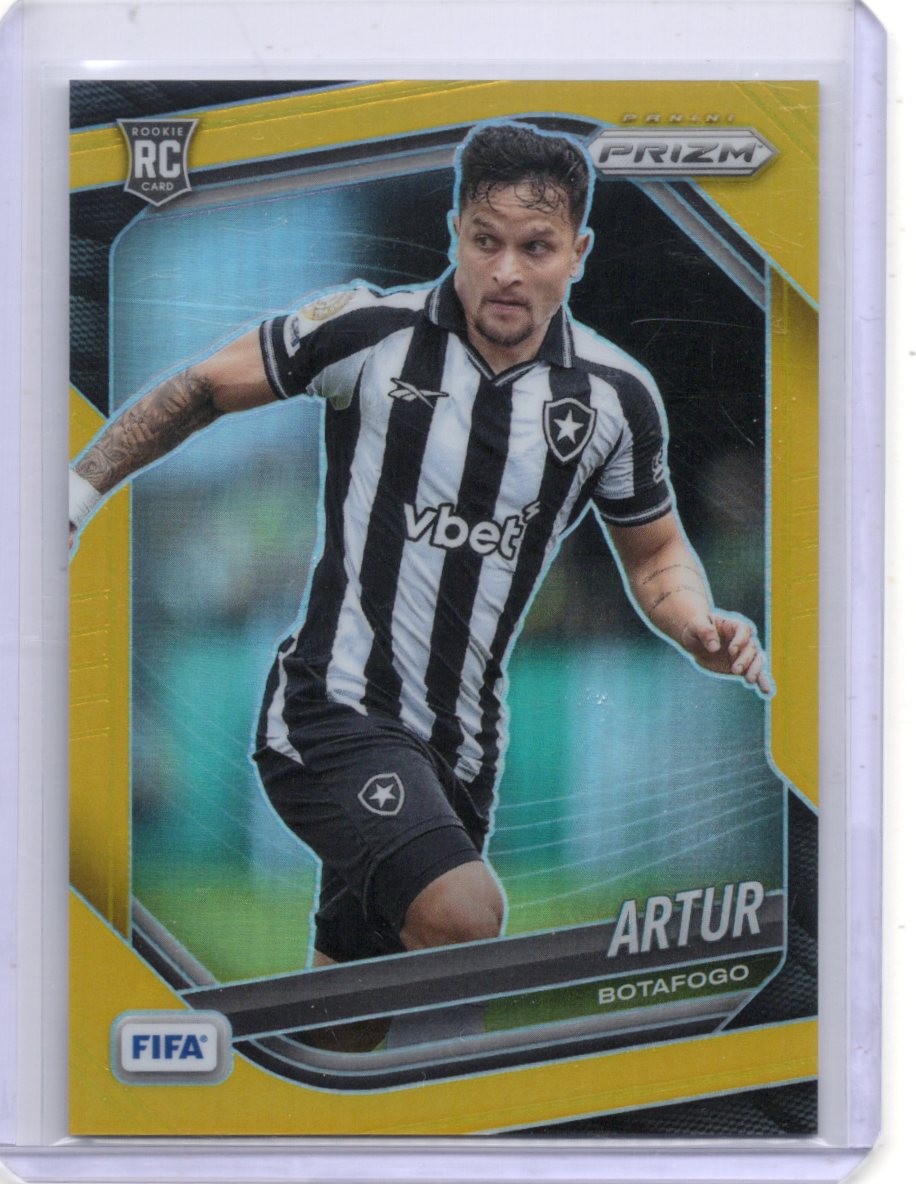 2025-26 Panini Prizm FIFA Artur Rookie Gold Prizm /10 Botafogo FR #74