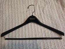 Neiman Marcus Suit Hangers Hard Plastic And Metal Black Strong Lot Of 4