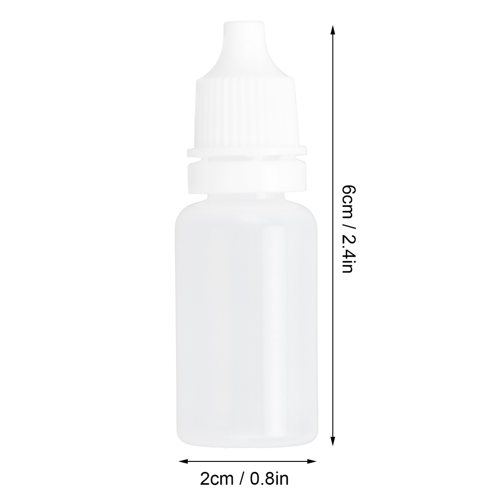 50Pcs 10ml Empty Eyedrop Bottles Plastic Squeezable Eye Liquid Dropper