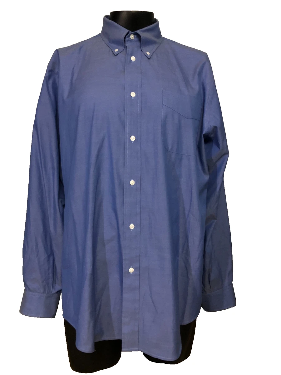 kenneth roberts dress shirts Kenneth Roberts Platinum Shirt Men's Size Large Blue Green Striped Button Up