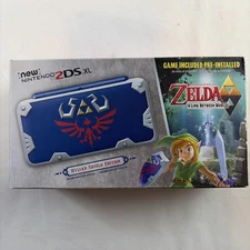 MINTY Nintendo 2DS XL HYLIAN SHIELD Edition Zelda Link Between Worlds Complete