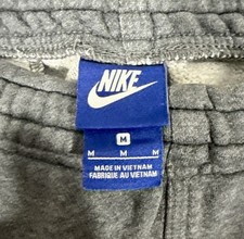 Vintage Blue Label Nike Jogger Pants Medium Gray Fleece Athletic Pants