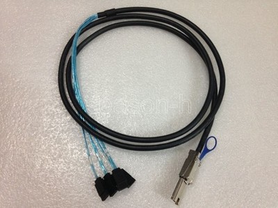 new   Mini-SAS SFF-8088 26P to 4 X SATA 7 Pin Cable 2M for raid card #md