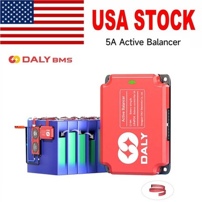 Daly BMS Equalizer 5A Battery Active Balancer 24V 3S-16S Battery Board US AAU