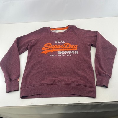 SuperDry Premium Black Label Sweatshirt in Burgunderrot Gr. Large