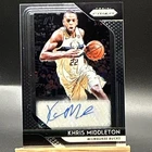 Panini Prizm 2018-19 Signatures Khris Middleton #S-KMD Auto Milwaukee Bucks