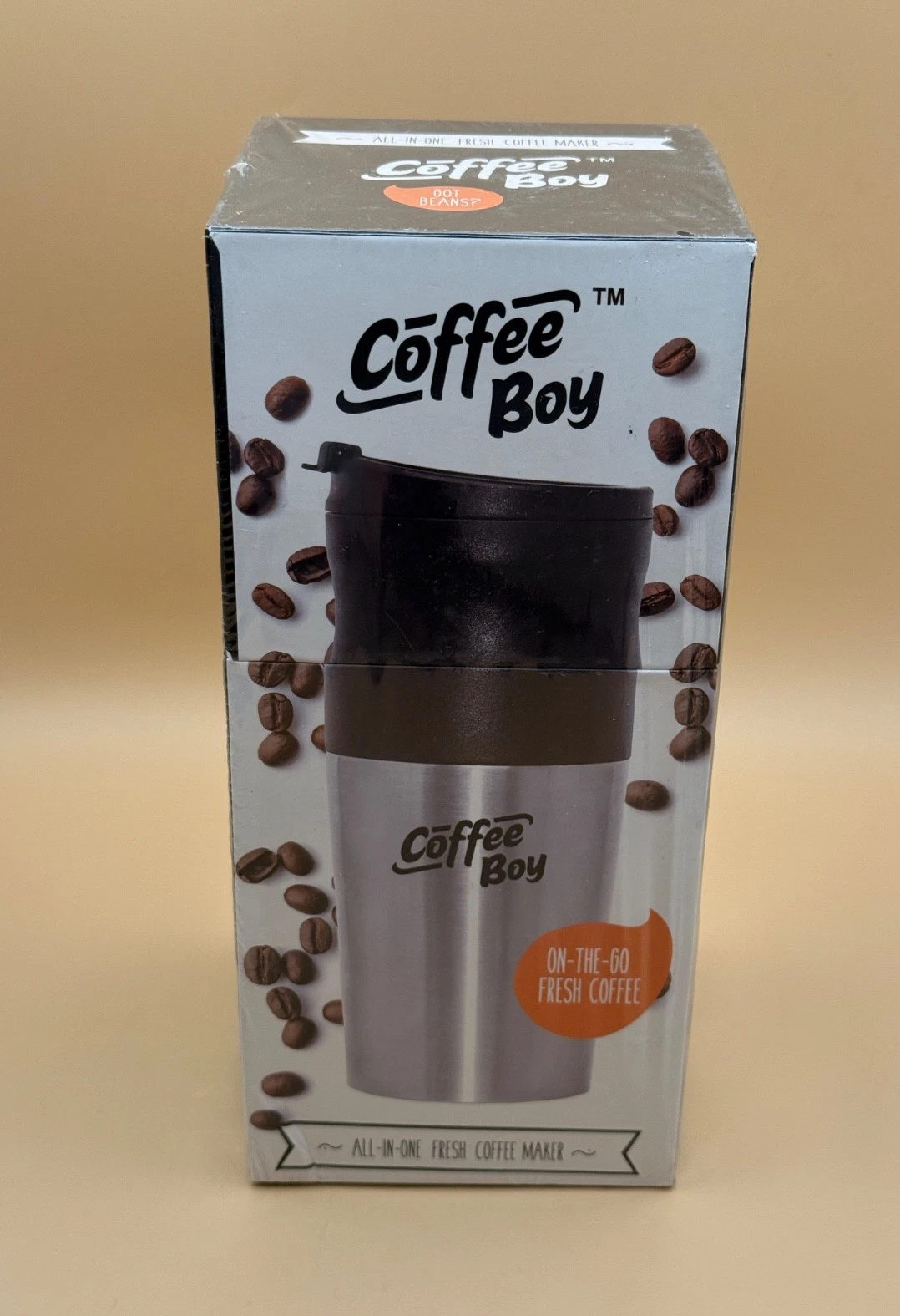 ☕ Coffee Boy All-In-One Fresh Coffee Maker Travel Grinder Cup NEW Sealed
Opens in a new window or ta
