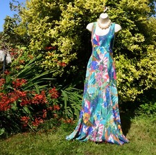 EAST14/16 MAXI,TURQUIOSE,PINK VIBRANT,CRINKLE,PLEAT,DRES,WEDDING,CRUISE🏝️