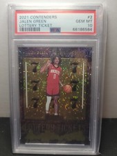 2021 Panini Contenders Lottery Ticket #2 Jalen Green PSA 10