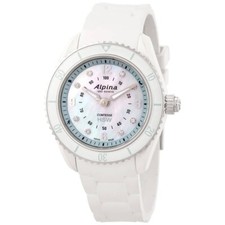 Alpina Mother Pearl Diamond Dial Ladies Horlogical watch AL-281MPWND3V6 No Box