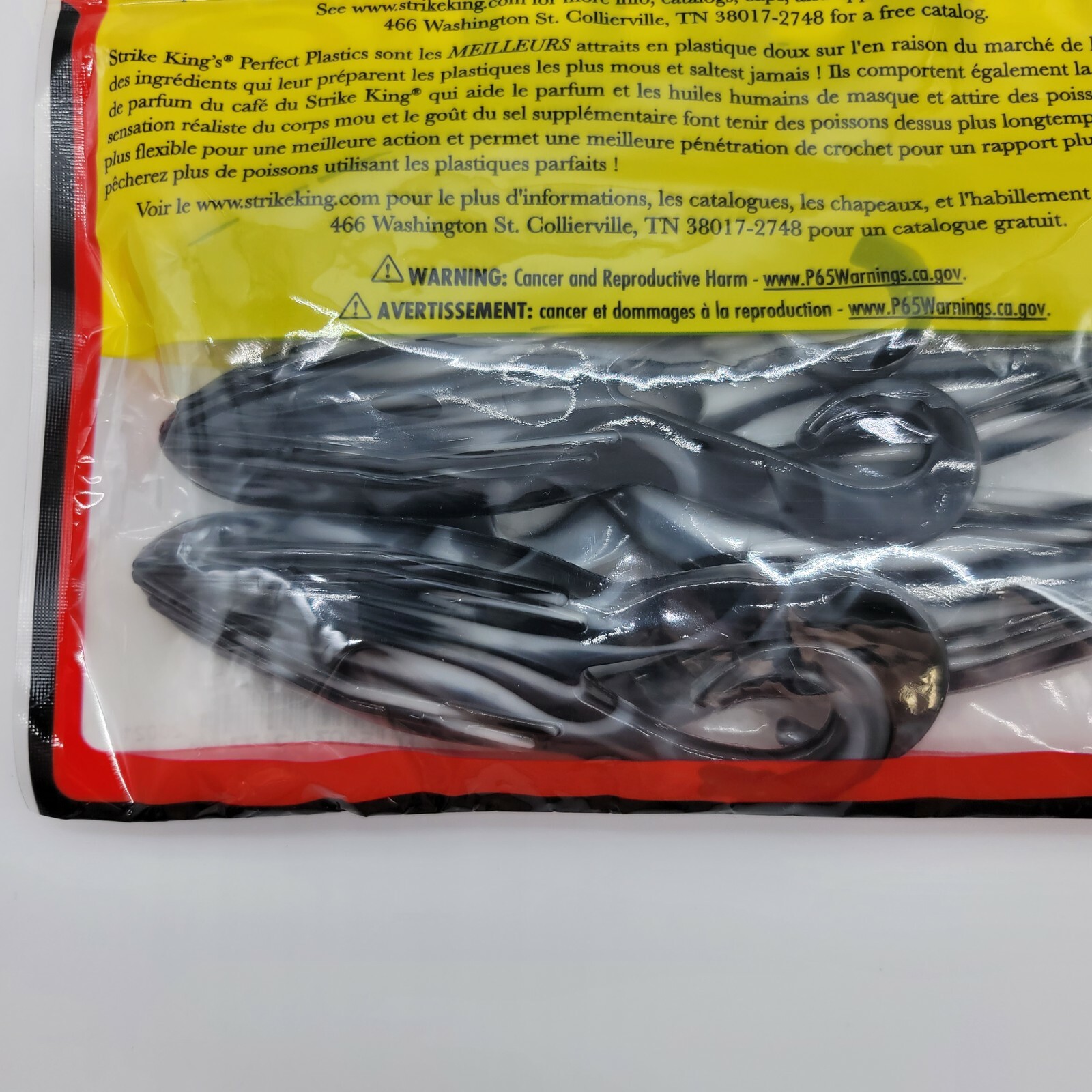 2pks Strike King Gurgle Toad Black & White Swirl GT-721 3.75" Topwater Buzzbait - Image 7