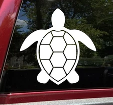 Sea Turtle V2 Vinyl Decal - Leatherback Loggerhead Olive - Die Cut Sticker