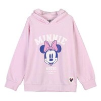 Kapuzenpullover Cotton Brushed Minnie Rosa - 7 Alter Weiblich Cerdà
