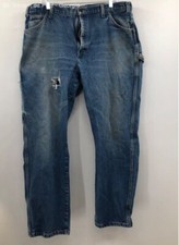 Dickies Blue Distressed 100 Cotton Carpenter Pants - Size 38