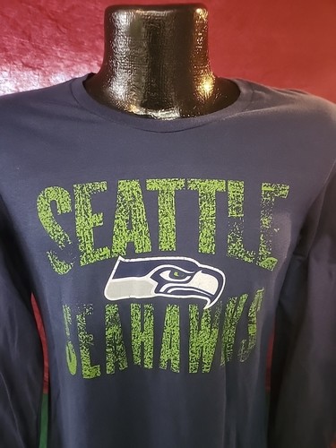 NFL Seattle Seahawks Football Long Sleeve T Shirt Womens Sizes Nwt Blue LS - Picture 2 of 3